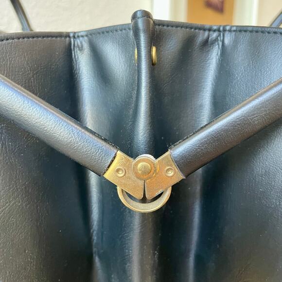 Lou Taylor Miami Vintage Frame Purse Floral Art Tapestry Gold Hardware - Picture 9 of 16